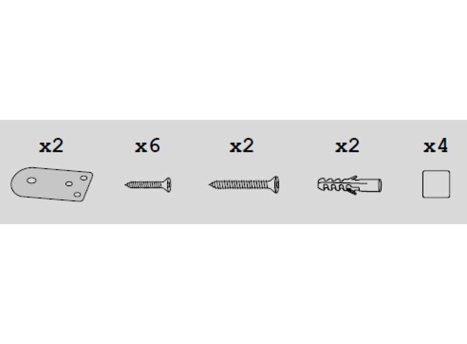 (2 Sets) Plust Bodenbefestigungsset