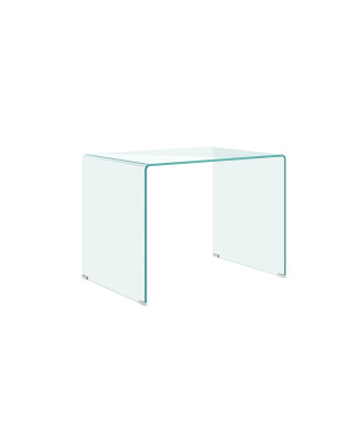  - Glassy gebogener Glasschreibtisch 100x60x75 cm