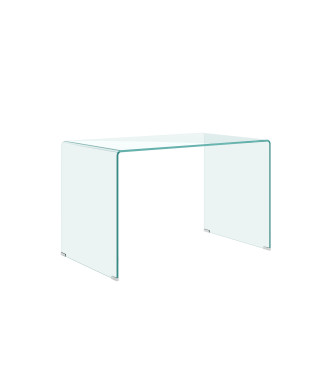  - Glassy gebogener Glasschreibtisch 120x70x75 cm