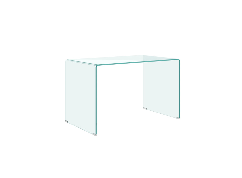  - Glassy gebogener Glasschreibtisch 120x70x75 cm