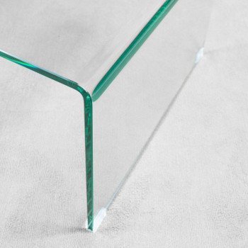  - Couchtisch Galaxy aus gebogenem Glas 80 x 45 x 35 cm