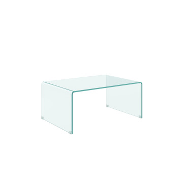  - Couchtisch Galaxy aus gebogenem Glas 80 x 45 x 35 cm
