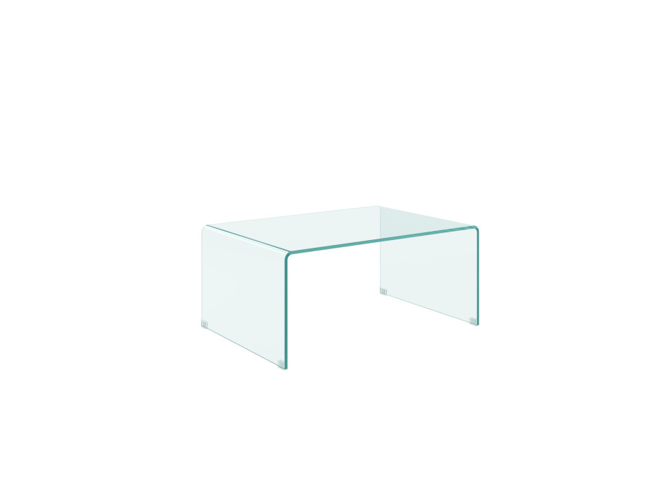  - Couchtisch Galaxy aus gebogenem Glas 80 x 45 x 35 cm