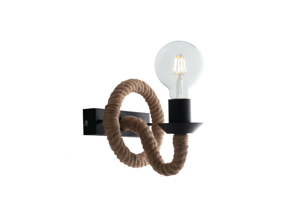 Applikation Seil Hanf 1xE27 16,7x8,7x12,9cm