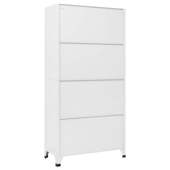 VidaXL Abschließbarer Stahlschrank mit 6 Fächern 90 x 45 x 180 cm