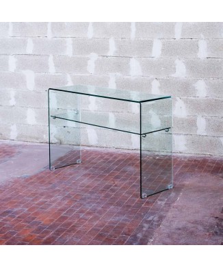 Glasartikel - Regal 120x40x80 mit transparentem Regal