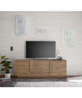 JUPITER 3-türiger TV-Unterschrank 182x44x63 cm in Walnussfarbe