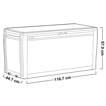 BEQUEME KETER Outdoor-Truhe