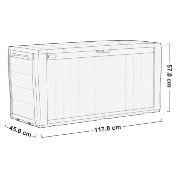 KETER SAMOA Outdoor-Aufbewahrungstruhe
