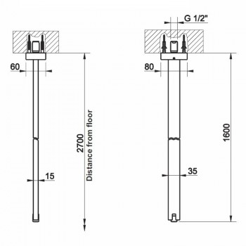 Deckenauslauf mit Fernbedienung 20099 GESSI