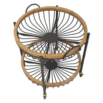 WAGEN MIT DOPPELKORB CEBU MIT ROLLEN