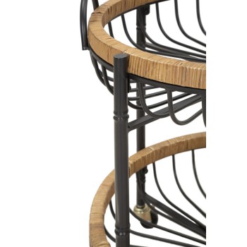 WAGEN MIT DOPPELKORB CEBU MIT ROLLEN