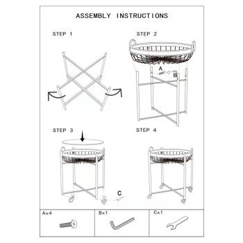 WAGEN MIT DOPPELKORB CEBU MIT ROLLEN