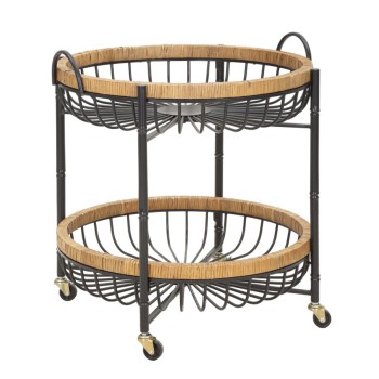 WAGEN MIT DOPPELKORB CEBU MIT ROLLEN