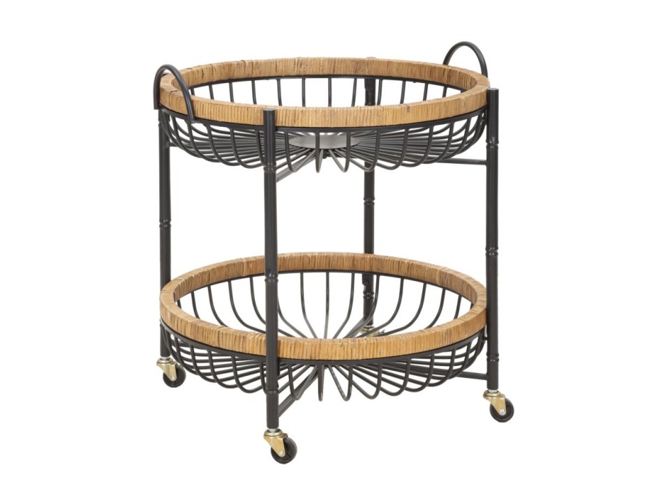 WAGEN MIT DOPPELKORB CEBU MIT ROLLEN