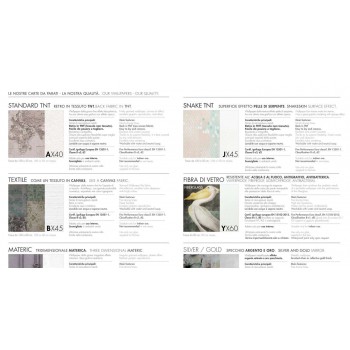 ADRIANI & ROSSI SILBERNE TAPETE