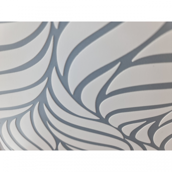 KREISE GRAU & WEISSE BLÜTENBLÄTTER P2934B PINTDECOR