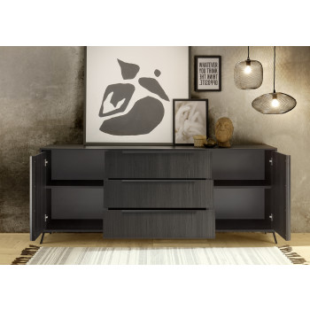 CITY-Sideboard mit 2 Türen und 3 Schubladen