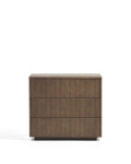 Helvine Kommode mit 3 Schubladen, Eschenfurnier mit Walnuss-Finish, 90 x 78 cm, FSC 100 %