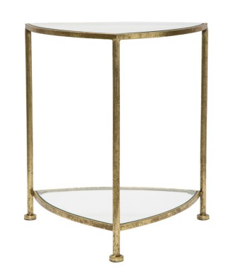 DREIECKIGER NACHTTISCH MIT 2 REGALEN