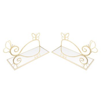 SCHMETTERLINGS-REGAL-NACHTTISCH, PAAR