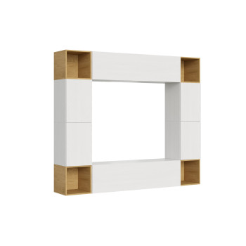 Isoka-Kompositionen – Isoka A05 Wohnzimmer-Wandkomposition B.254 H.200 T.39.2