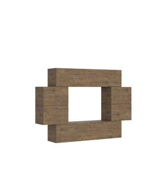 Isoka-Kompositionen - Isoka A07 Wohnzimmer-Wandkomposition B.234 H.160 T.39.2