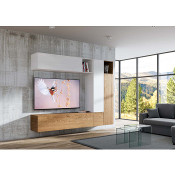 Isoka-Kompositionen – Isoka A08 Wohnzimmer-Wandkomposition B.254 H.194 T.39.2