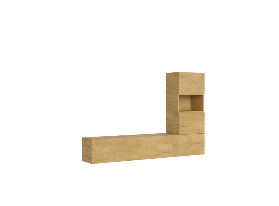 Isoka-Kompositionen – Isoka A09 Wohnzimmer-Wandkomposition B.234 H.160 T.39.2