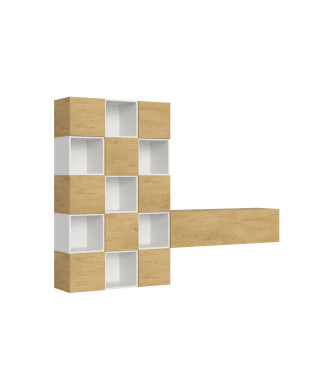 Isoka-Kompositionen – Isoka A101 Wohnzimmer-Wandkomposition B.274 H.200 T.39.2