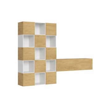 Isoka-Kompositionen – Isoka A101 Wohnzimmer-Wandkomposition B.274 H.200 T.39.2