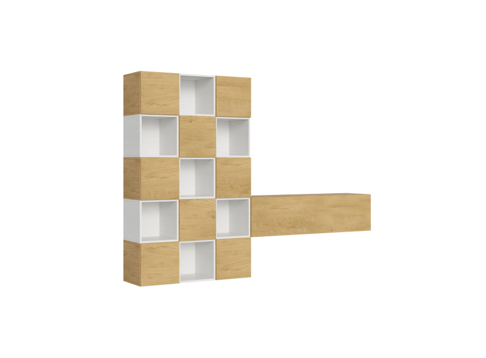 Isoka-Kompositionen – Isoka A101 Wohnzimmer-Wandkomposition B.274 H.200 T.39.2