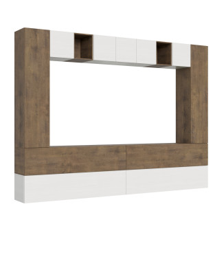 Isoka-Kompositionen – Isoka A105 Wohnzimmer-Wandkomposition B.348 H.254 T.39.2