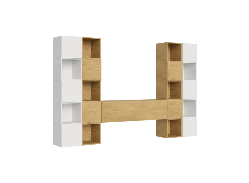 Isoka-Kompositionen – Isoka A109 Wohnzimmer-Wandkomposition B.314 H.200 T.39.2