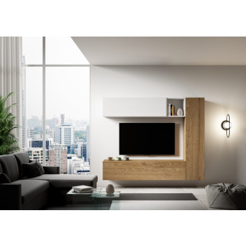 Isoka-Kompositionen - Isoka A14 Wohnzimmer-Wandkomposition B.214 H.173,6 T.39,2