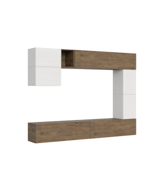 Isoka-Kompositionen – Isoka A15 Wohnzimmer-Wandkomposition B.268 H.200 T.39.2