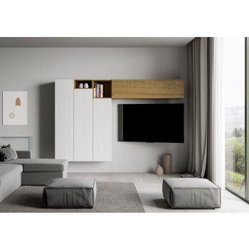 Isoka-Kompositionen - Isoka A22 Wohnzimmer-Wandkomposition B.274 H.173,6 T.39,2