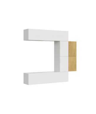 Isoka-Kompositionen - Isoka A23 Wohnzimmer-Wandkomposition B.214 H.200 T.39.2