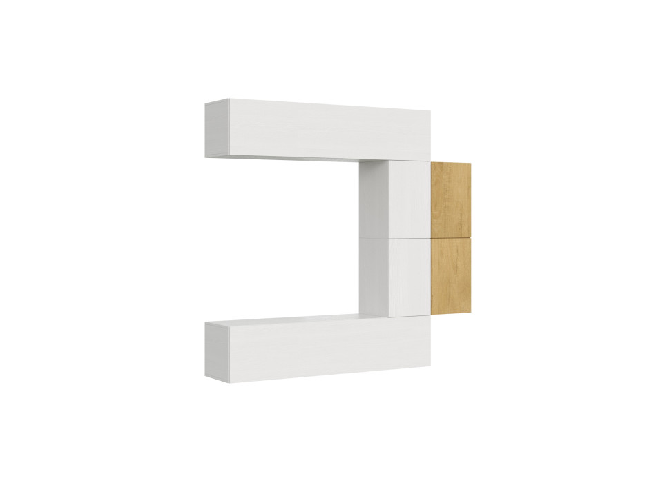 Isoka-Kompositionen - Isoka A23 Wohnzimmer-Wandkomposition B.214 H.200 T.39.2