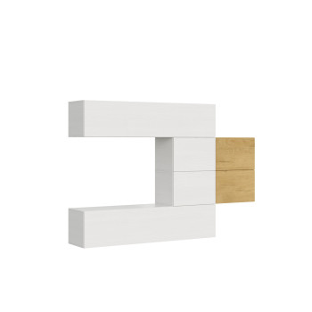 Isoka-Kompositionen - Isoka A24 Wohnzimmer-Wandkomposition B.234 H.160 T.39.2