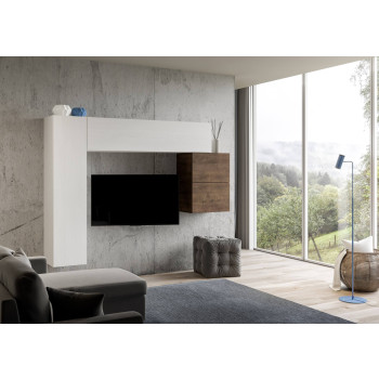 Isoka-Kompositionen - Isoka A25 Wohnzimmer-Wandkomposition B.204 H.173,6 T.39,2