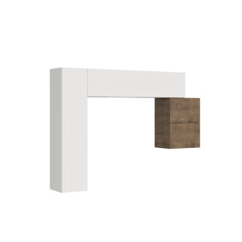 Isoka-Kompositionen - Isoka A25 Wohnzimmer-Wandkomposition B.204 H.173,6 T.39,2