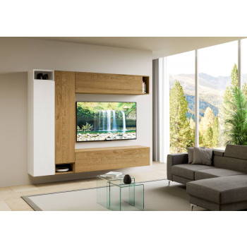 Isoka-Kompositionen - Isoka A27 Wohnzimmer-Wandkomposition B.254 H.194 T.39.2