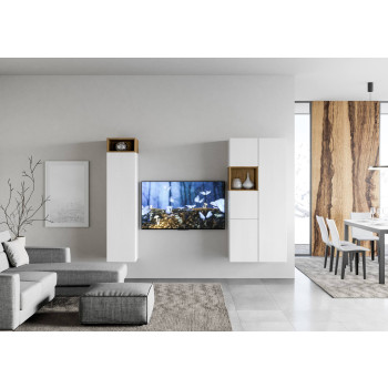 Isoka-Kompositionen - Isoka A28 Wohnzimmer-Wandkomposition H.173.6 T.39.2