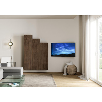 Isoka-Kompositionen - Isoka A31 Wohnzimmer-Wandkomposition B.120 H.173,6 T.39,2