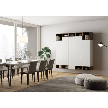 Isoka-Kompositionen – Isoka A35 Wohnzimmer-Wandkomposition B.200 H.194