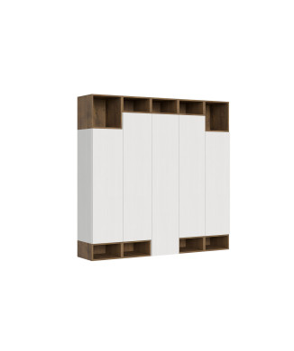 Isoka-Kompositionen – Isoka A35 Wohnzimmer-Wandkomposition B.200 H.194