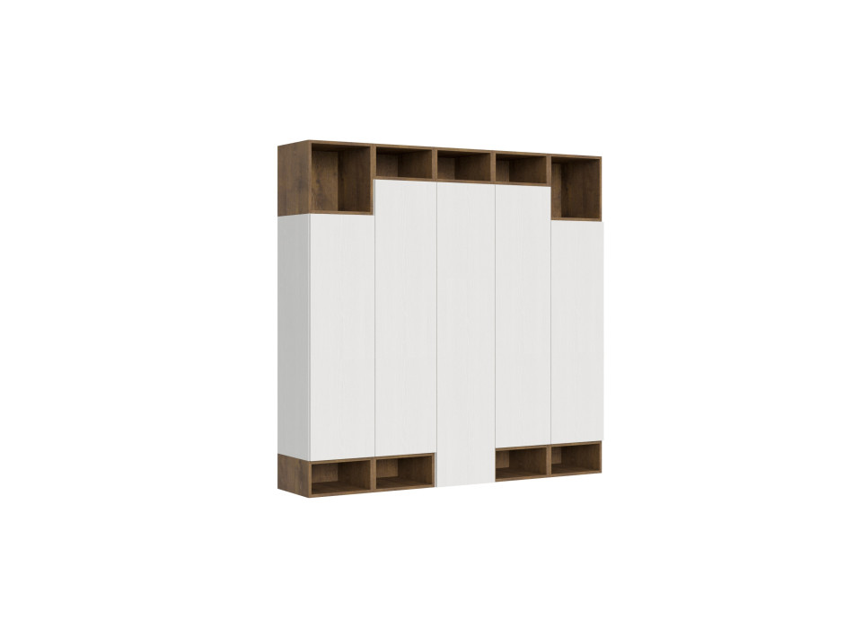 Isoka-Kompositionen – Isoka A35 Wohnzimmer-Wandkomposition B.200 H.194