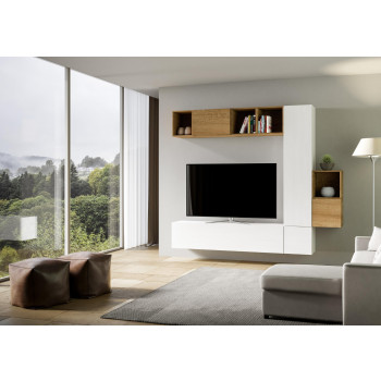 Isoka Kompositionen - Isoka Wohnzimmer-Wandkomposition A49 B.254 H.214 T.39.2