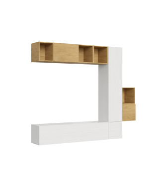 Isoka Kompositionen - Isoka Wohnzimmer-Wandkomposition A49 B.254 H.214 T.39.2